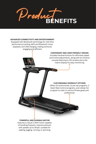 BodyWorx JTX2.75 Treadmill - Image 3