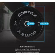 CORTEX 5kg Black Series V2 Bumper Plate (Pair) - Image 2