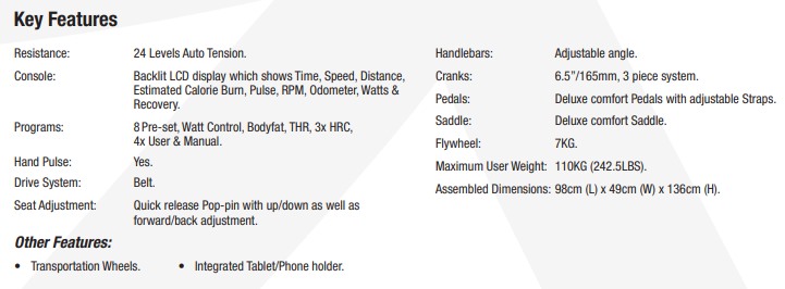 ABX295AT Exercise Bike