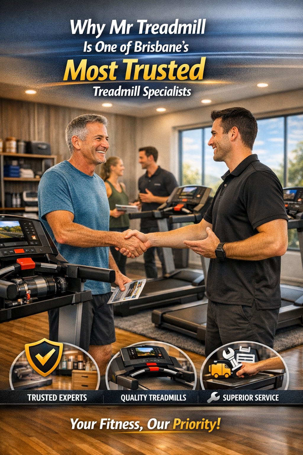 Treadmills for sale Brisbane 2026 — Mr. Treadmill Geebung showroom