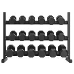 Cortex 360 kg Hex Dumbbell Set & Stand - 9 Pairs - Image 2