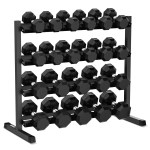 Cortex 495 kg Hex Dumbbell Set & Stand — 11 Pairs