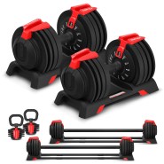 CORTEX SM-25 6-in-1 Power Rack with Smith & Cable Machine with 48kg Revolock V2 Adjustable Dumbbells + 130kg Ultimate Package - Image 3