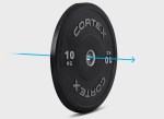 CORTEX 10kg Black Series V2 Bumper Plate (Pair) - Image 6
