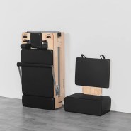 Pilates Reformer Contour Folding Wooden Machine Set (Black) Lifespan - Image 5