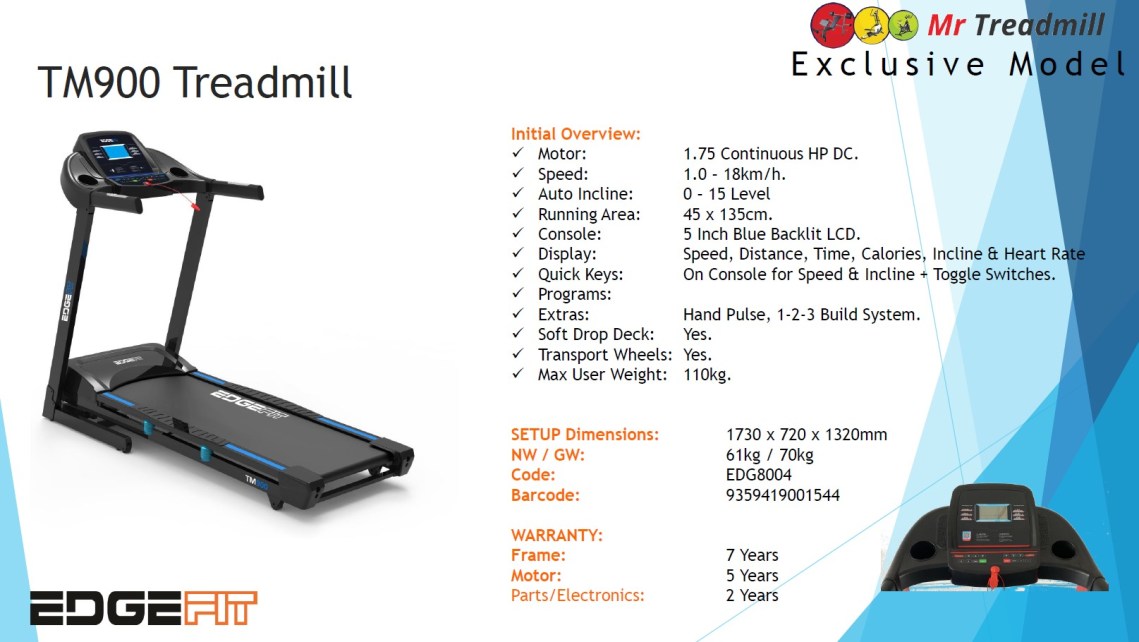 Treadmill TM 900 Edgefit