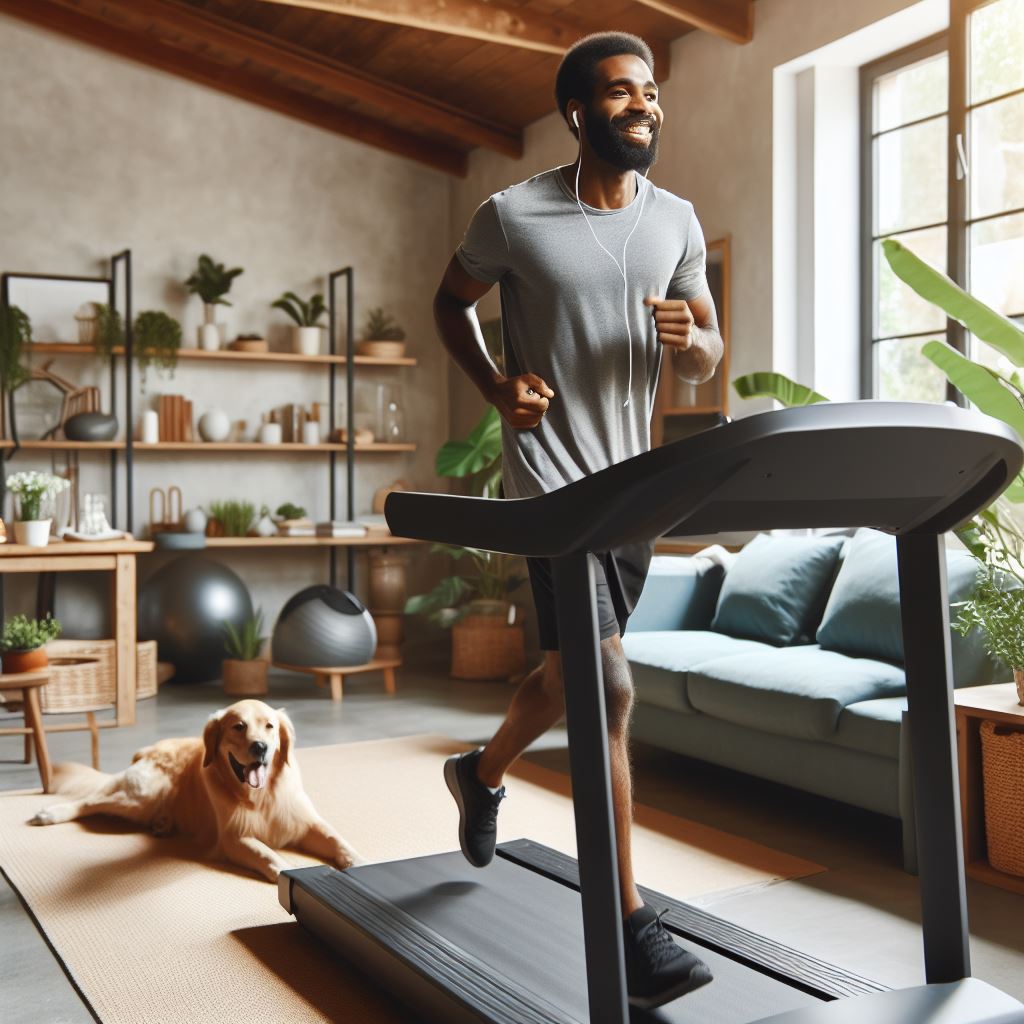 Treadmill running exercise