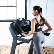 Person Using Horizon T202 Treadmill